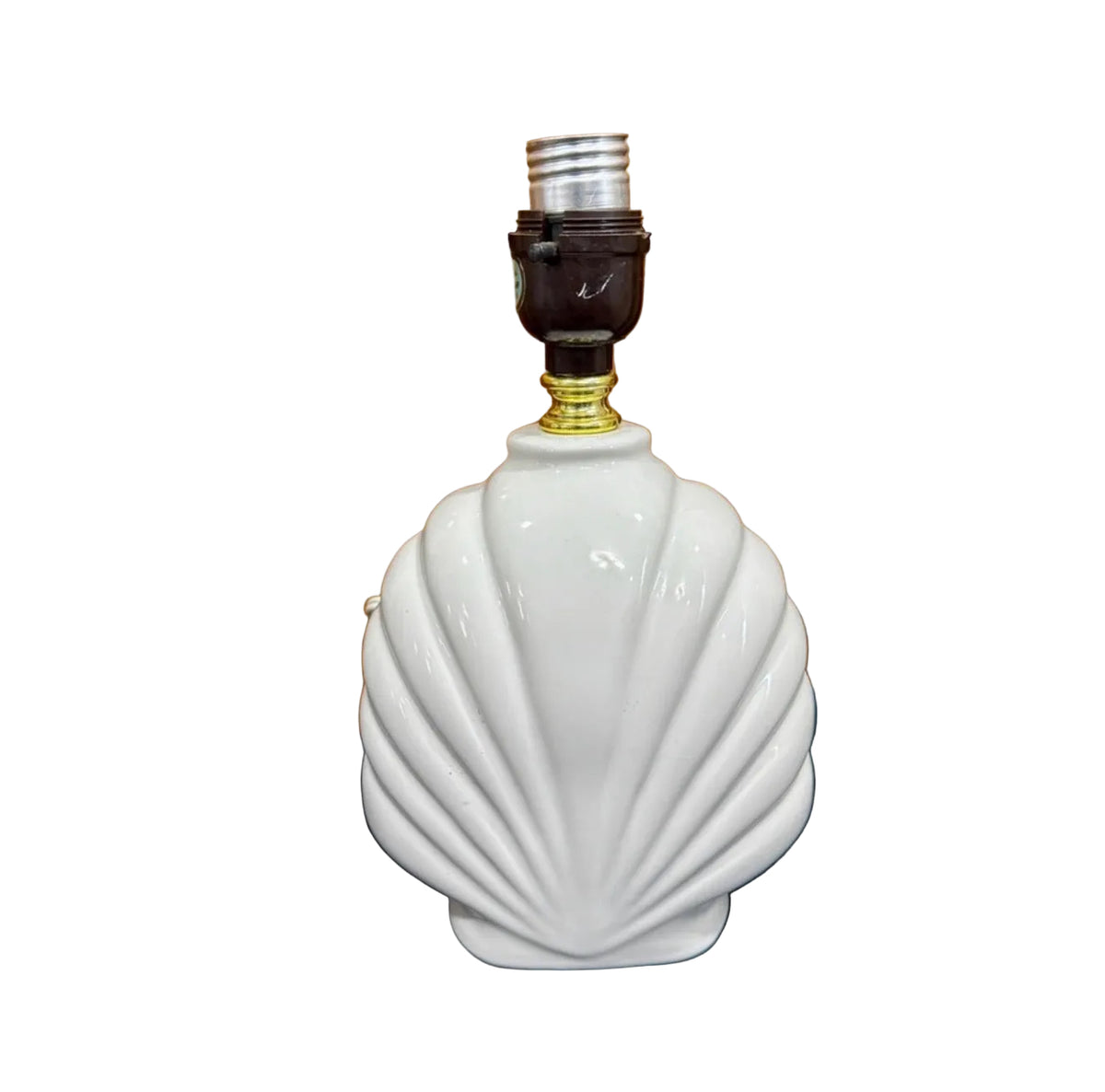 White Ceramic Shell Lamp