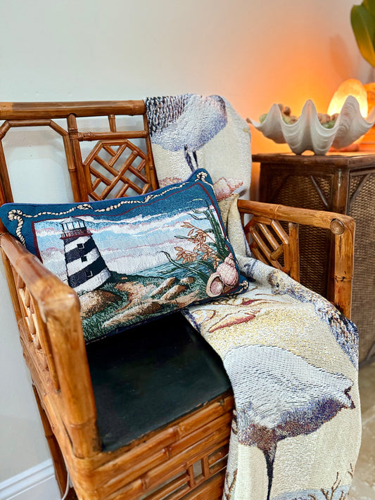 Lighthouse Tapestry Pillow