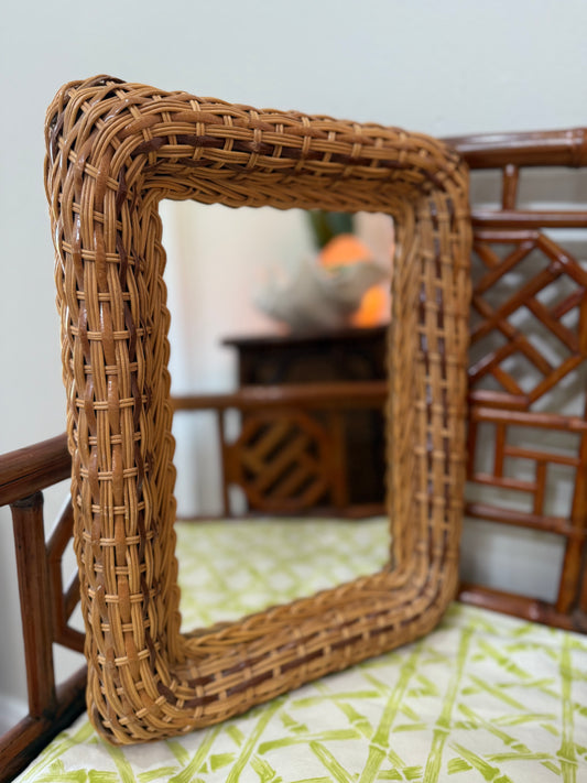 Rattan Mirror
