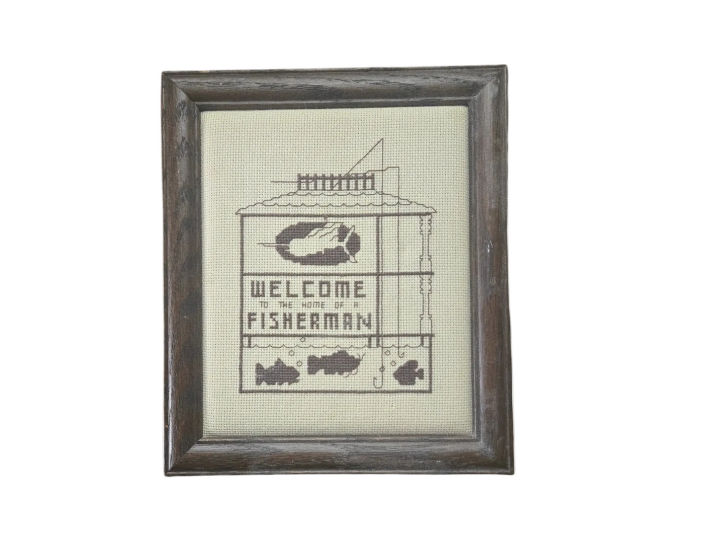 Home of a Fisherman Needlepoint Art