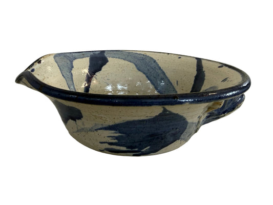 Blue Splatter Stoneware Bowl