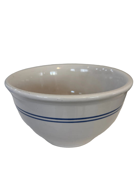 Blue Friendship Stripe Stoneware Bowl