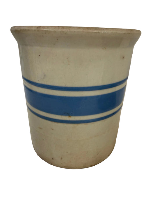 Friendship Stripe Stoneware Crock
