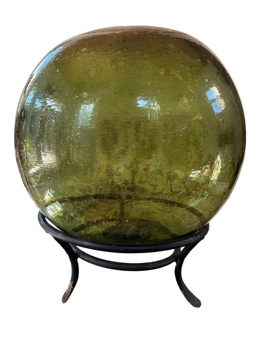 Japanese Fish Float on Iron Stand