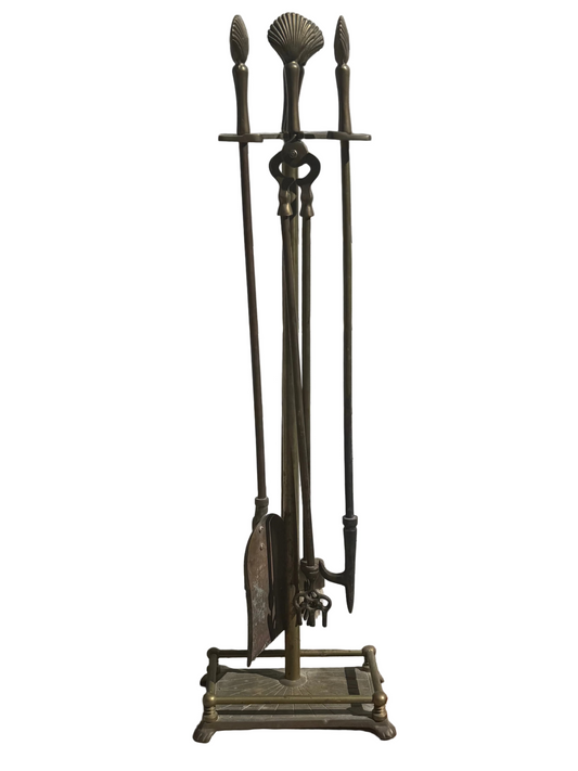 Clam Shell Fireplace Tools Set