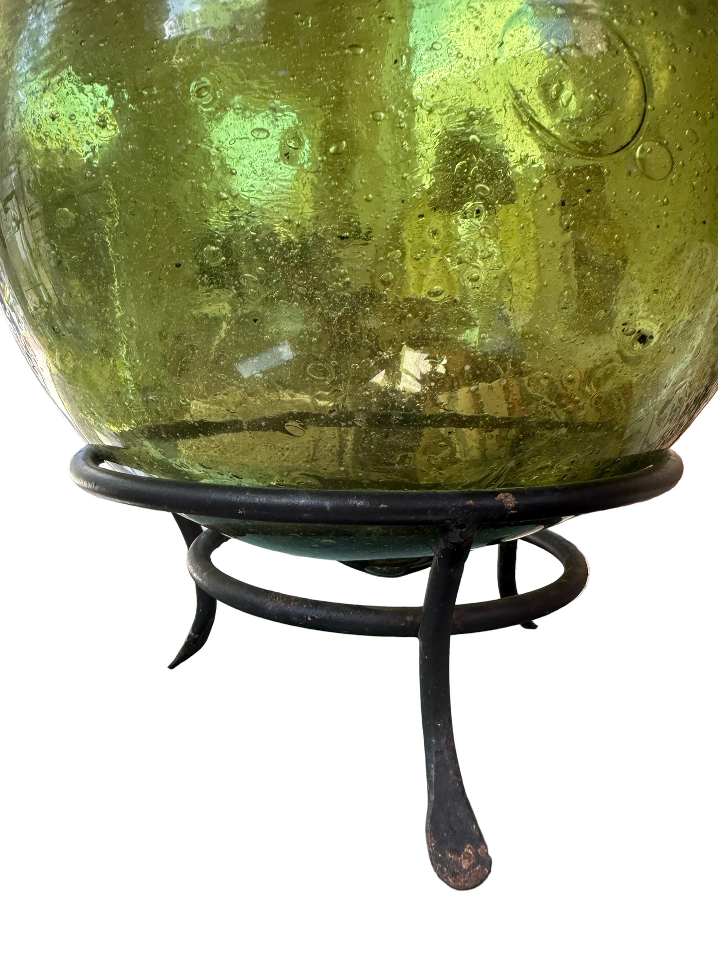 Japanese Fish Float on Iron Stand