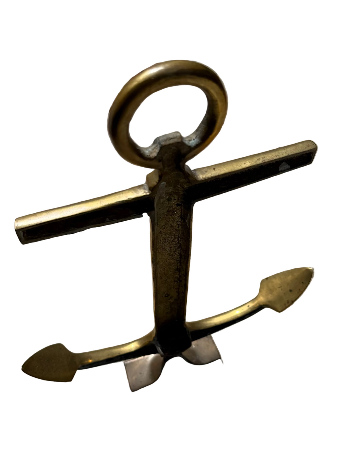 Brass Anchor Andirons