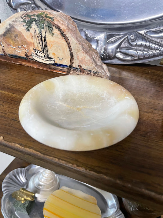 Alabaster Round Dish